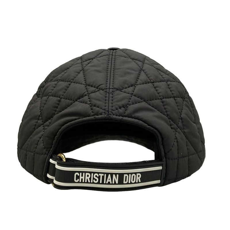 Dior Cap 57 Black Cannage Stitch