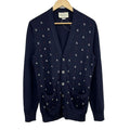 Gucci Cardigan M Navy White Red Long Sleeve