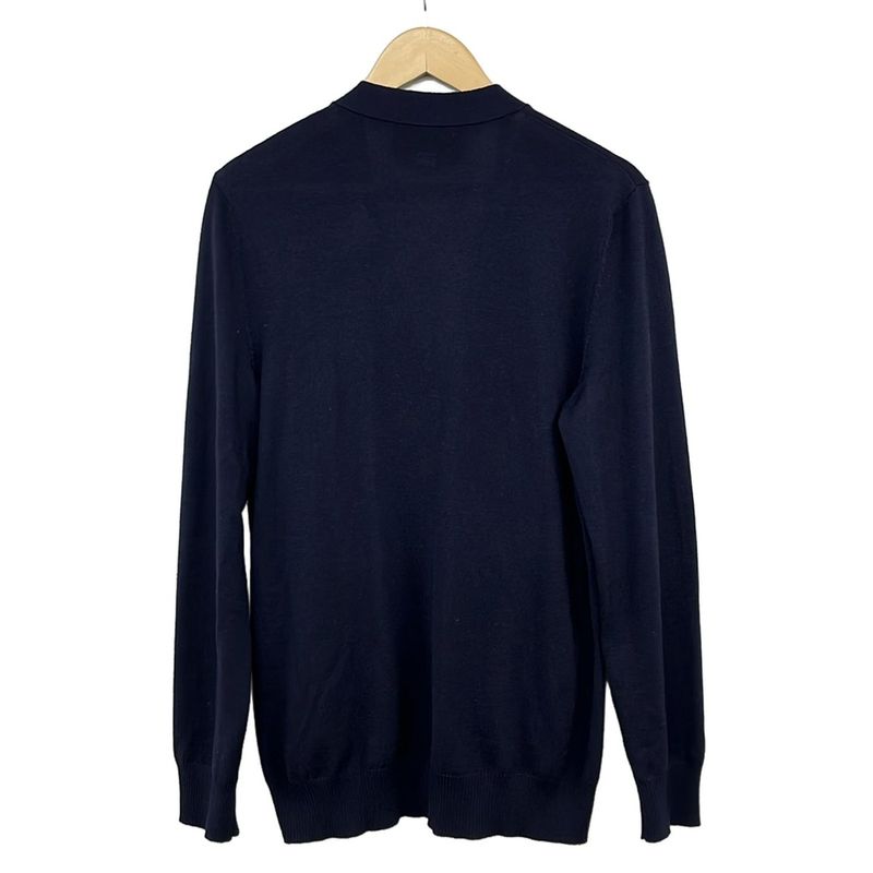 Gucci Cardigan M Navy White Red Long Sleeve