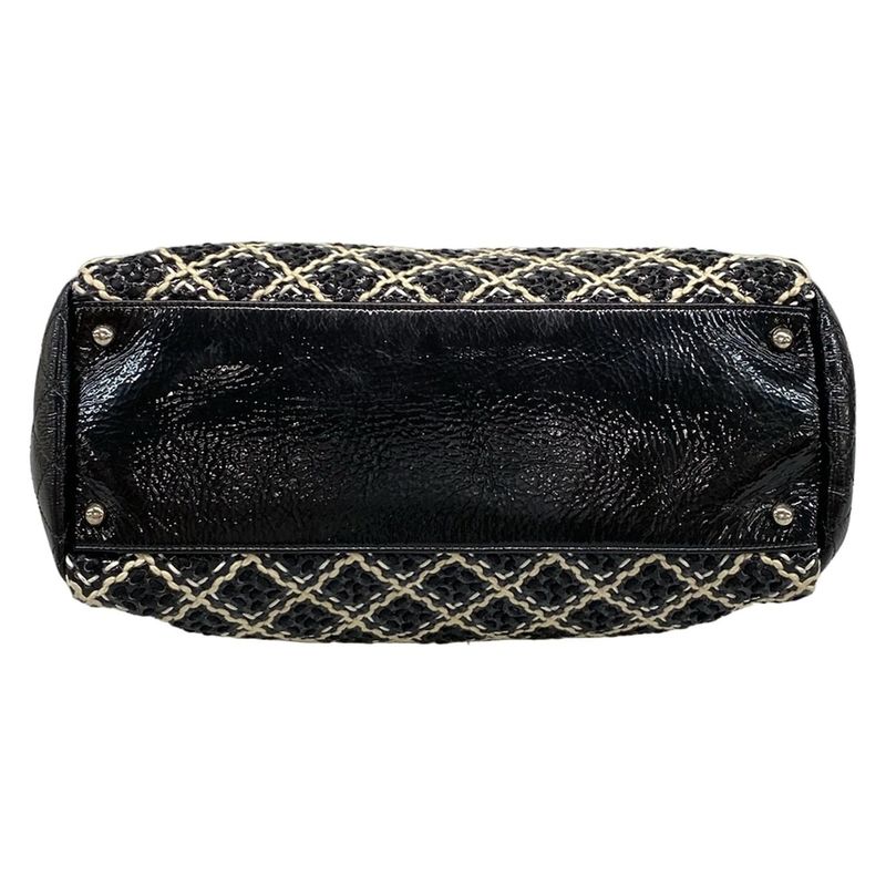 Chanel Shoulder Bag Mademoiselle Black Ivory White Chain