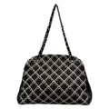 Chanel Shoulder Bag Mademoiselle Black Ivory White Chain