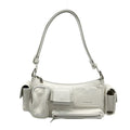 Balenciaga Shoulder Bag Super Business White Leather