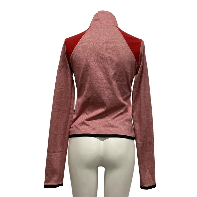 Chanel Jacket 36 S Sports Red Black Light Gray