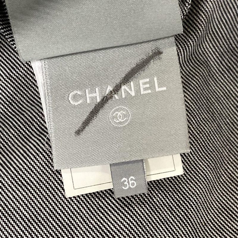 Chanel Jacket 36 S Sports Red Black Light Gray