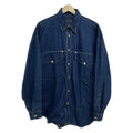 Versace Jeans Couture Long Sleeve Shirt S Blue Gold Chambray
