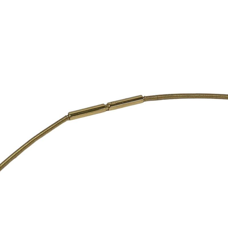 Hermes Necklace Gold Orange