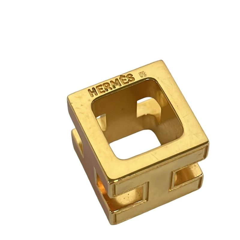 Hermes Necklace Gold Orange