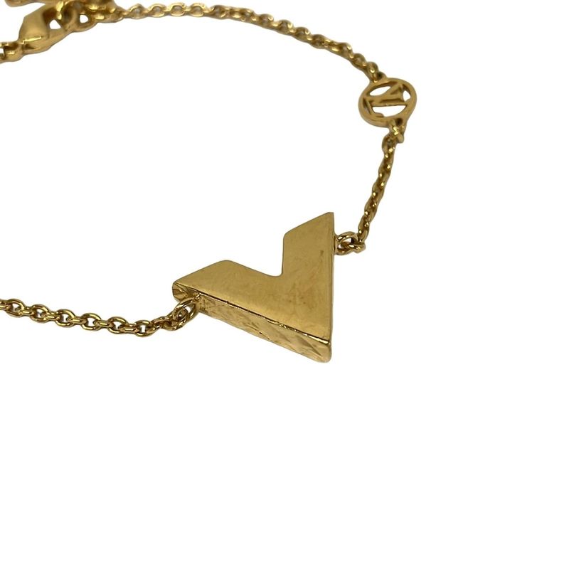 Louis Vuitton Bracelet Essential Guilloche Gold