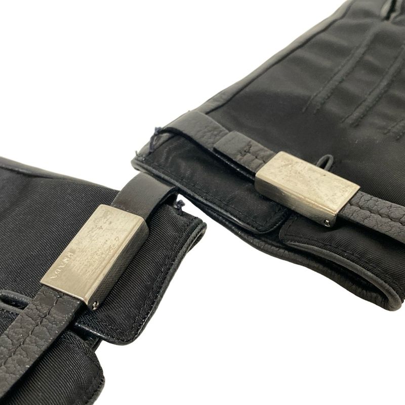 Prada Gloves Black Leather