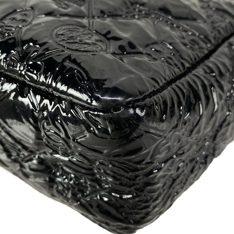 Chanel Shoulder Bag Single Flap Quilted Symbol Charm Black Chain