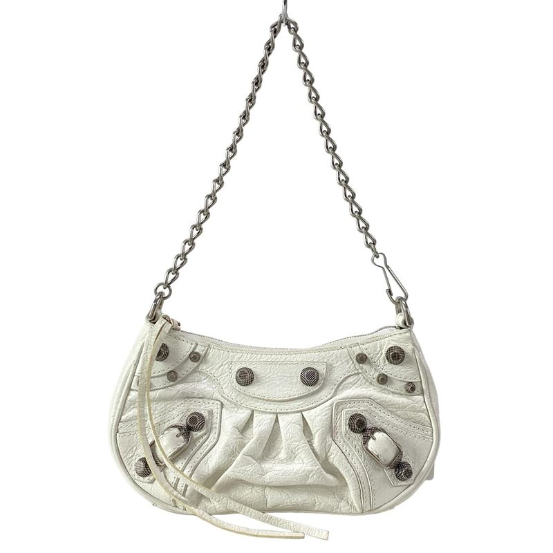Balenciaga Handbag le Cagole Mini Ivory Leather