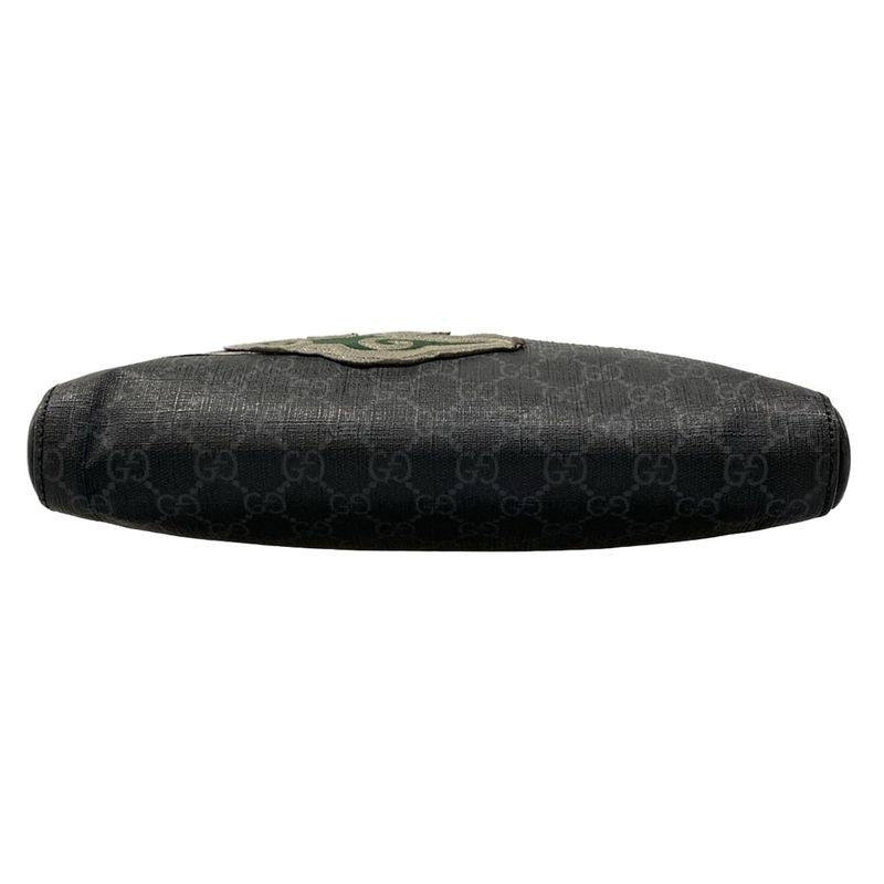 Gucci Shoulder Bag Courier GG Supreme Dark Gray Dark X Black Multi