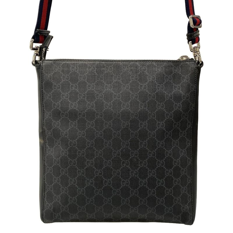 Gucci Shoulder Bag Courier GG Supreme Dark Gray Dark X Black Multi