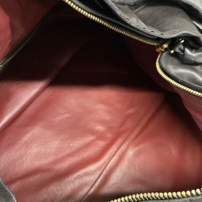 Bottega Veneta Boston Bag Intrecciato Dark Brown Side Opening Limited Edition