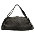 Bottega Veneta Boston Bag Intrecciato Dark Brown Side Opening Limited Edition