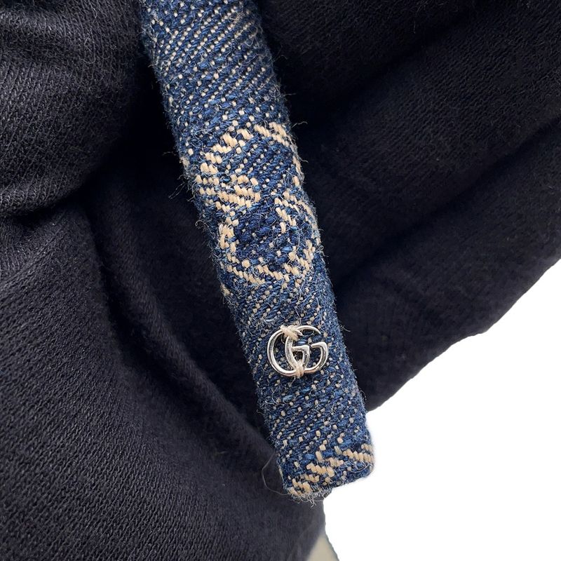 Gucci Headband GG Denim Eco Wash Hair
