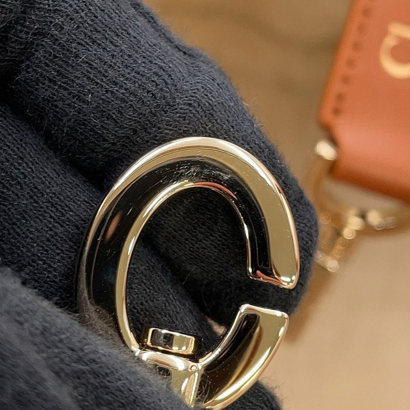 Dior Handbag Macro Cannage Toujour Beige Brown Ecru White