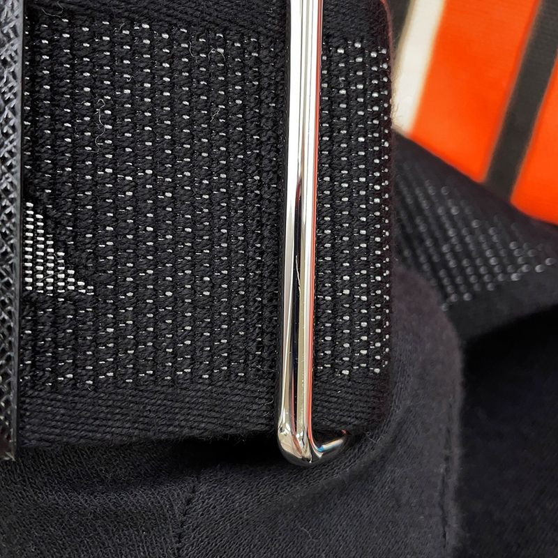 Prada Shoulder Bag Triangle Canvas Orange