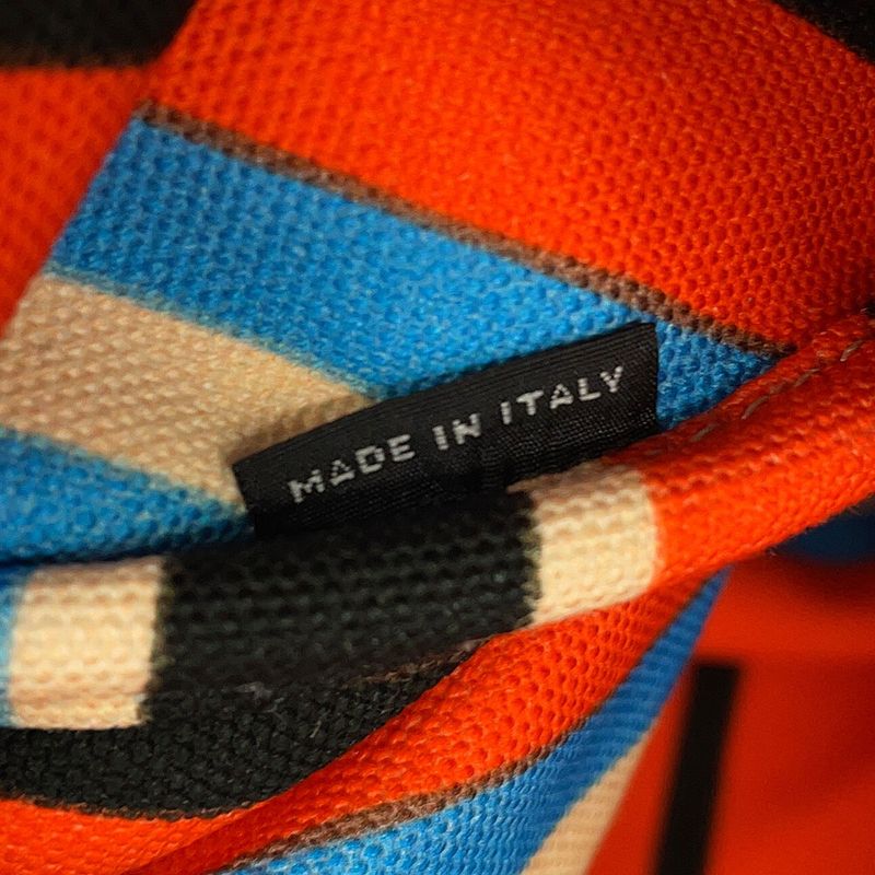 Prada Shoulder Bag Triangle Canvas Orange