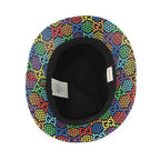 Gucci Hat GG Psychedelic Fedora Hat L Hat Black Multicolor