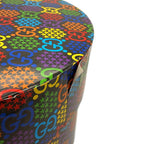 Gucci Hat GG Psychedelic Fedora Hat L Hat Black Multicolor