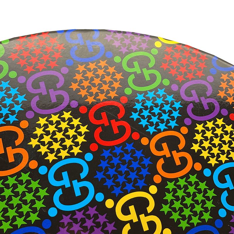 Gucci Hat GG Psychedelic Fedora Hat L Hat Black Multicolor