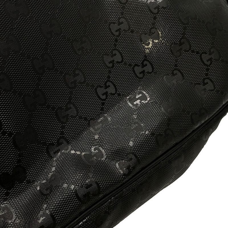 Gucci Shoulder Bag GG Supreme Leather Black