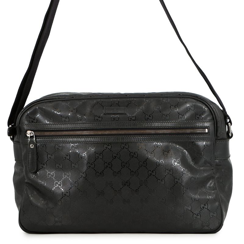 Gucci Shoulder Bag GG Supreme Leather Black