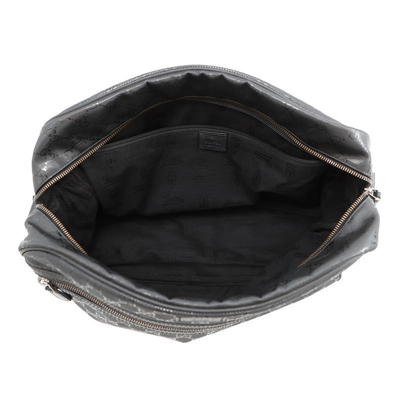 Gucci Shoulder Bag GG Supreme Leather Black