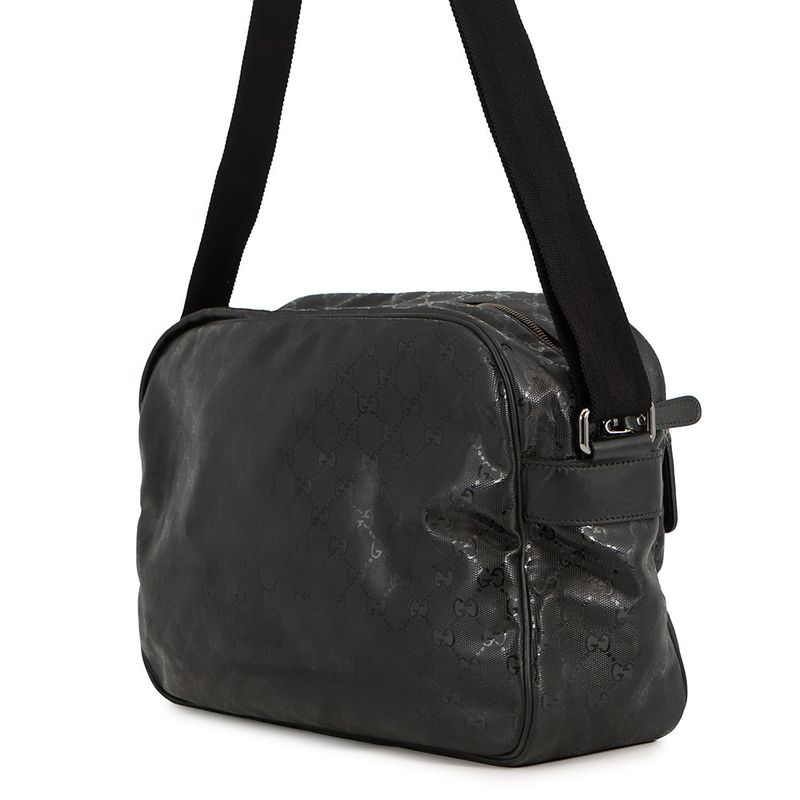Gucci Shoulder Bag GG Supreme Leather Black