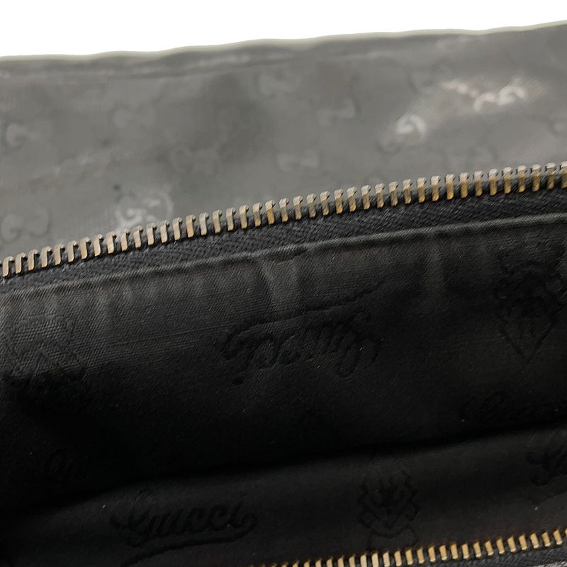 Gucci Shoulder Bag GG Supreme Leather Black