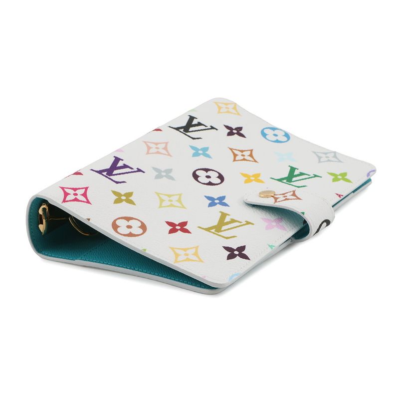 Louis Vuitton Notebook Monogram Multicolor LV Tm Agenda MM White