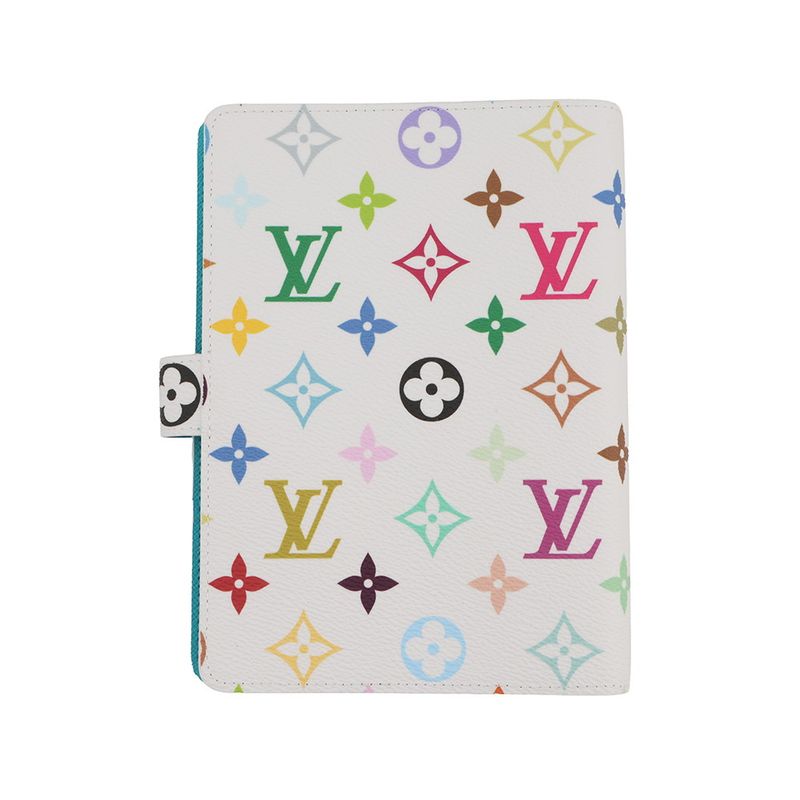 Louis Vuitton Notebook Monogram Multicolor LV Tm Agenda MM White