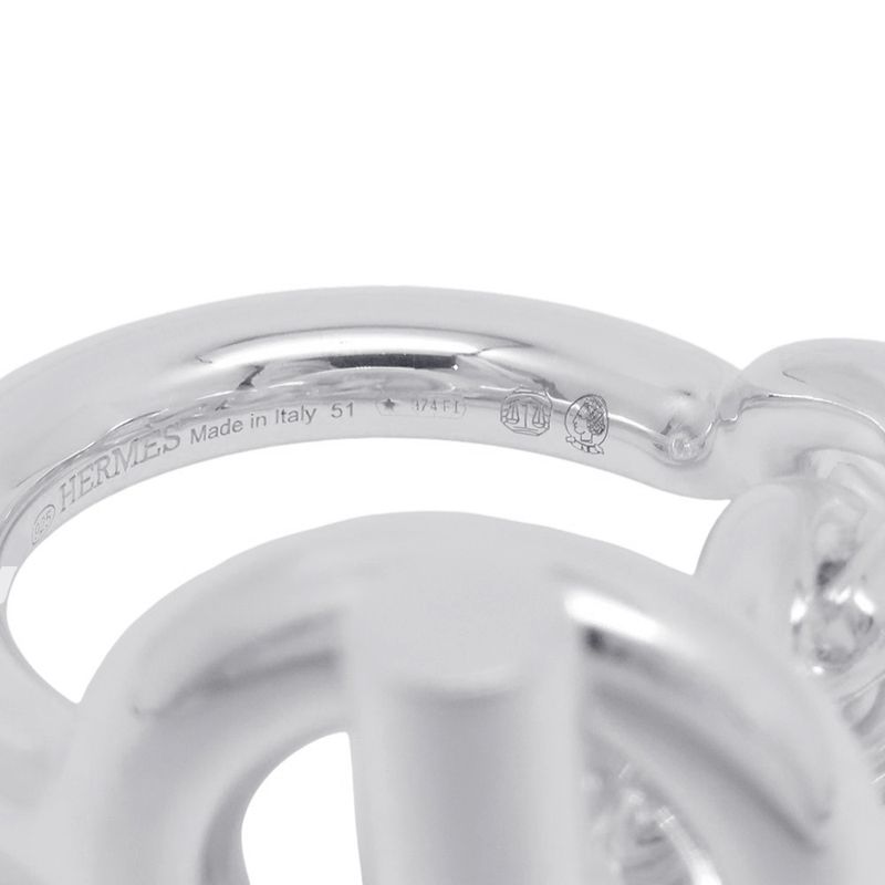 Hermes Ring Croisette GM Silver 51