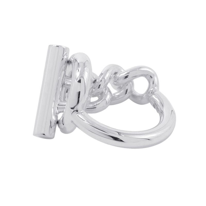 Hermes Ring Croisette GM Silver 51