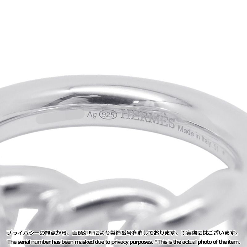 Hermes Ring Croisette GM Silver 51