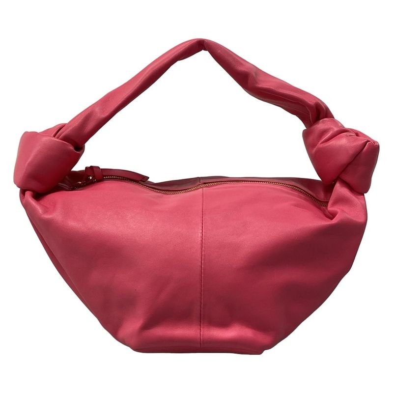 Bottega Veneta Handbag Double Knot Pink Leather