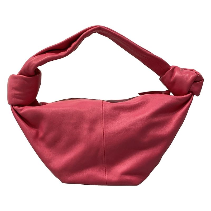 Bottega Veneta Handbag Double Knot Pink Leather