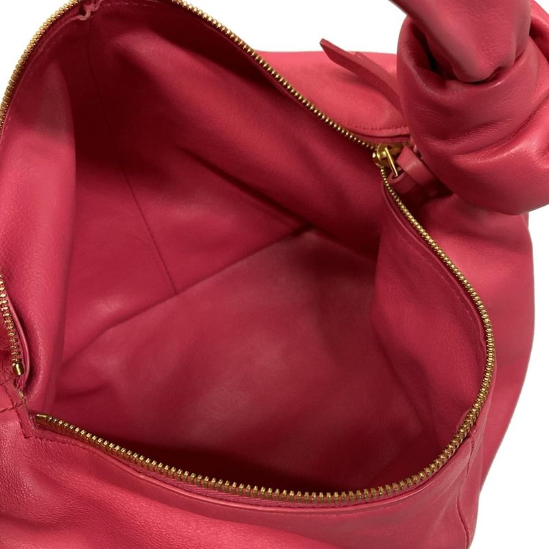 Bottega Veneta Handbag Double Knot Pink Leather