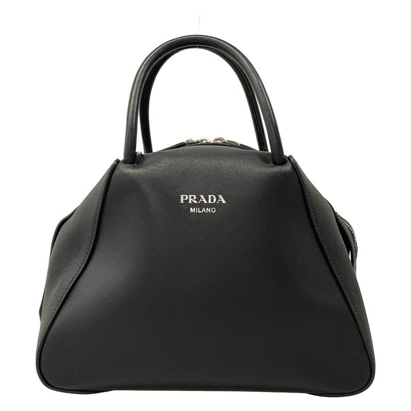 Prada Handbag Black Leather