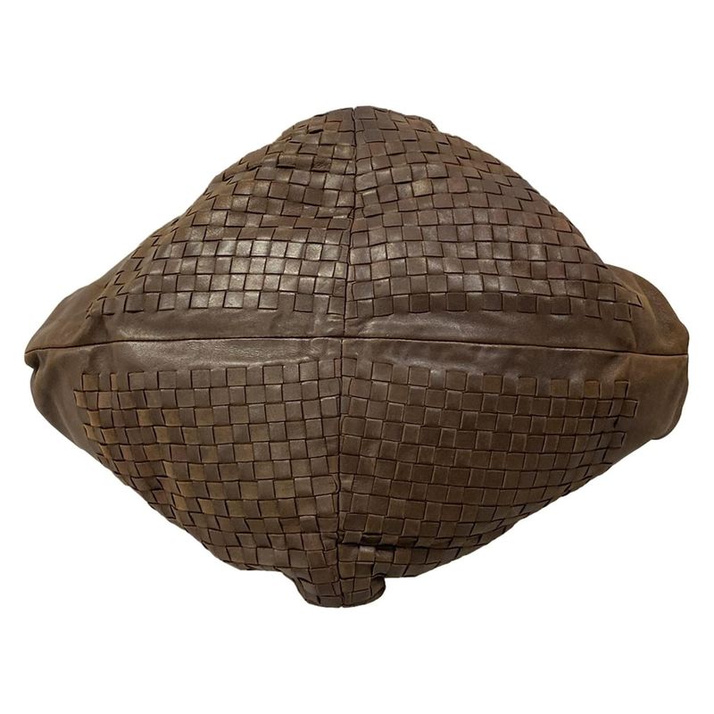 Bottega Veneta Shoulder Bag Aquilon Dark Brown Leather