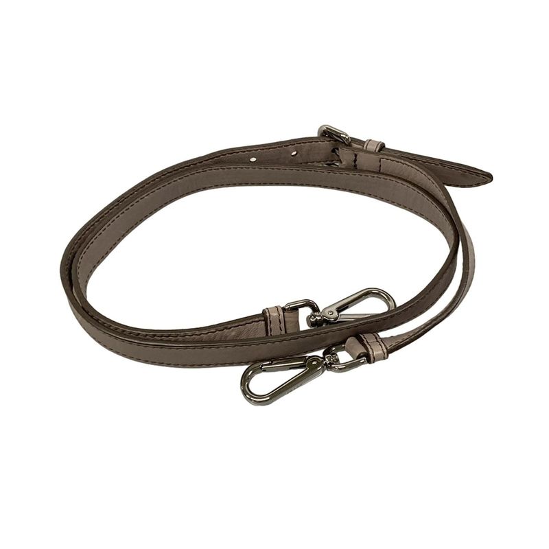 Prada Handbag Gray Leather Tag