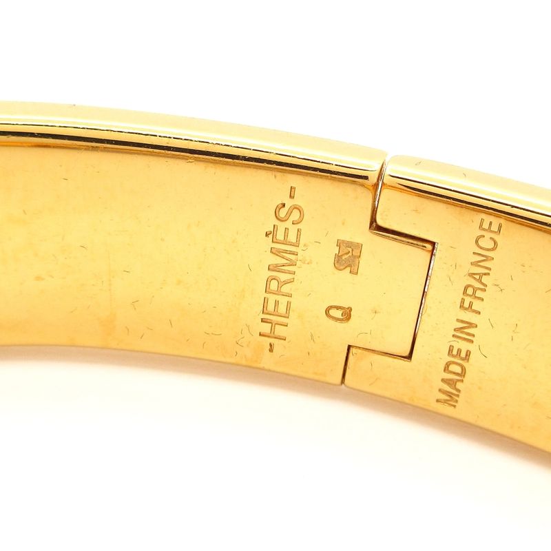 Hermes Bangle Click Gold Black