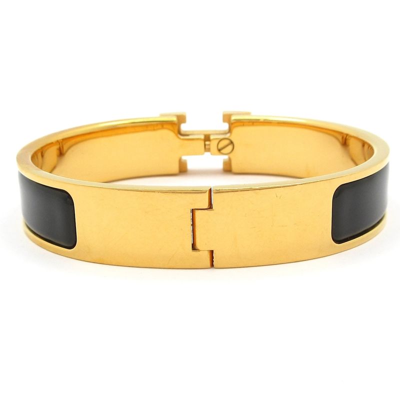 Hermes Bangle Click Gold Black