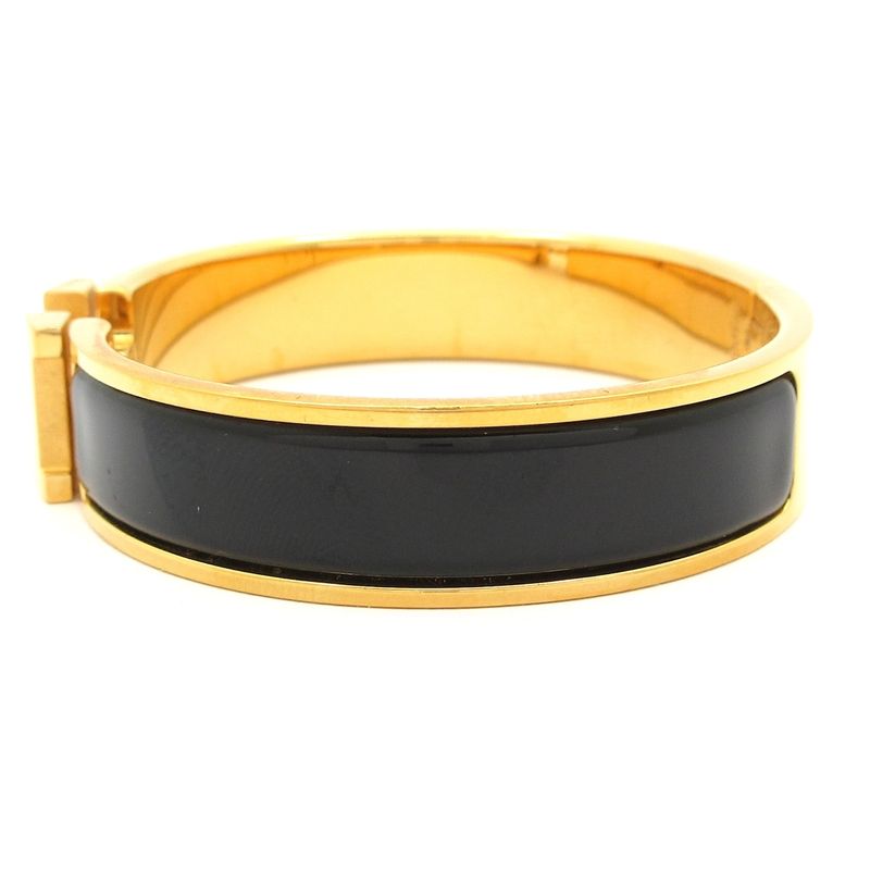 Hermes Bangle Click Gold Black