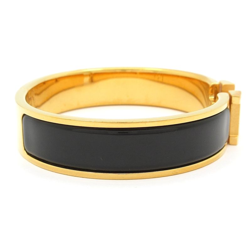 Hermes Bangle Click Gold Black
