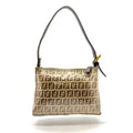 Fendi 001 098 Zucchino Handbag Vinyl Canvas Brown