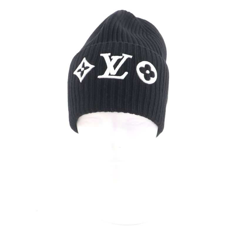 Louis Vuitton Beanie LV Headline Wool Noir Black