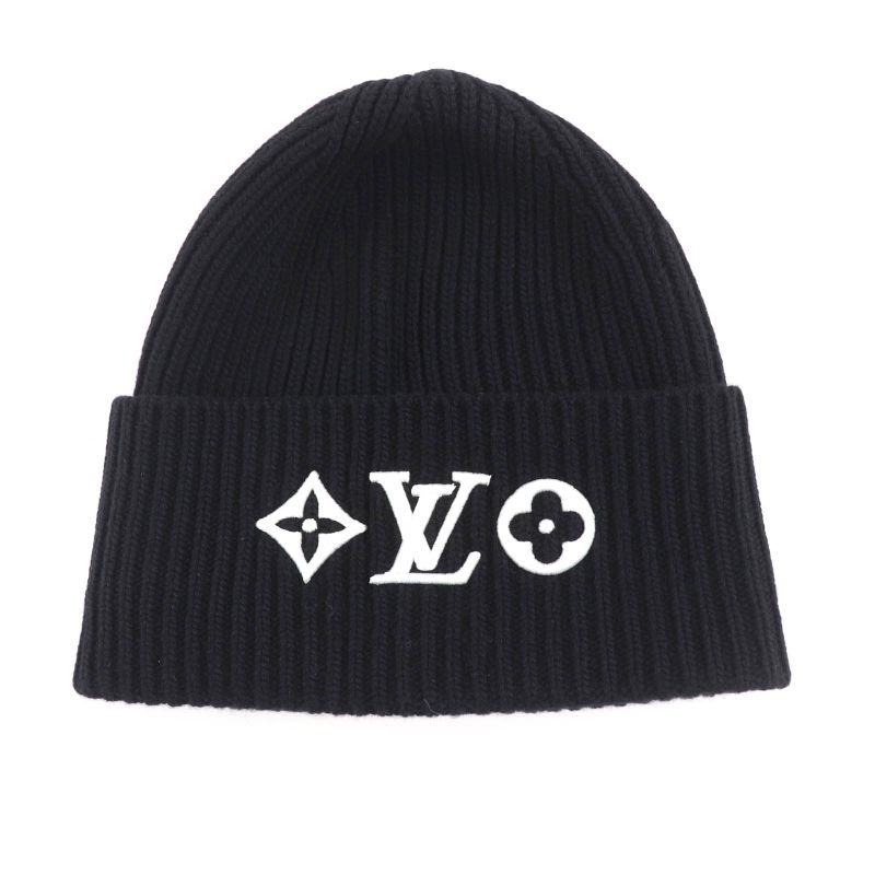 Louis Vuitton Beanie LV Headline Wool Noir Black
