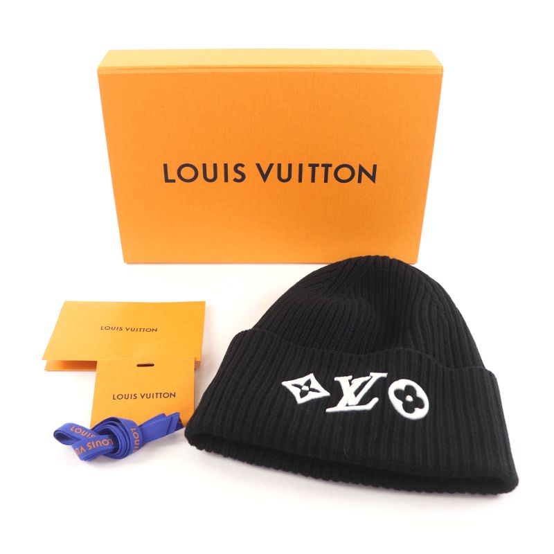 Louis Vuitton Beanie LV Headline Wool Noir Black